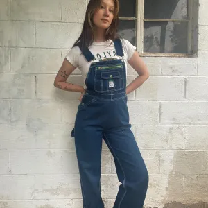 Lady Liberty Dark Blue Overalls Size 8 Tall