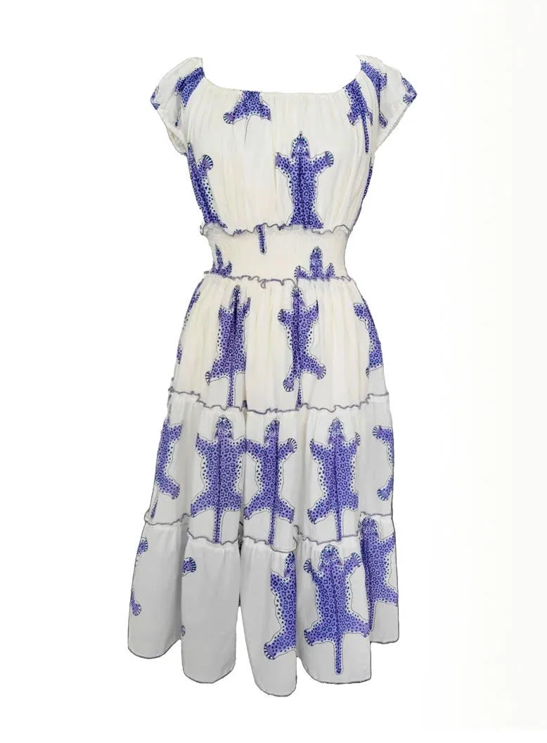 Lake Dress- Indigo Jhalana Leopard