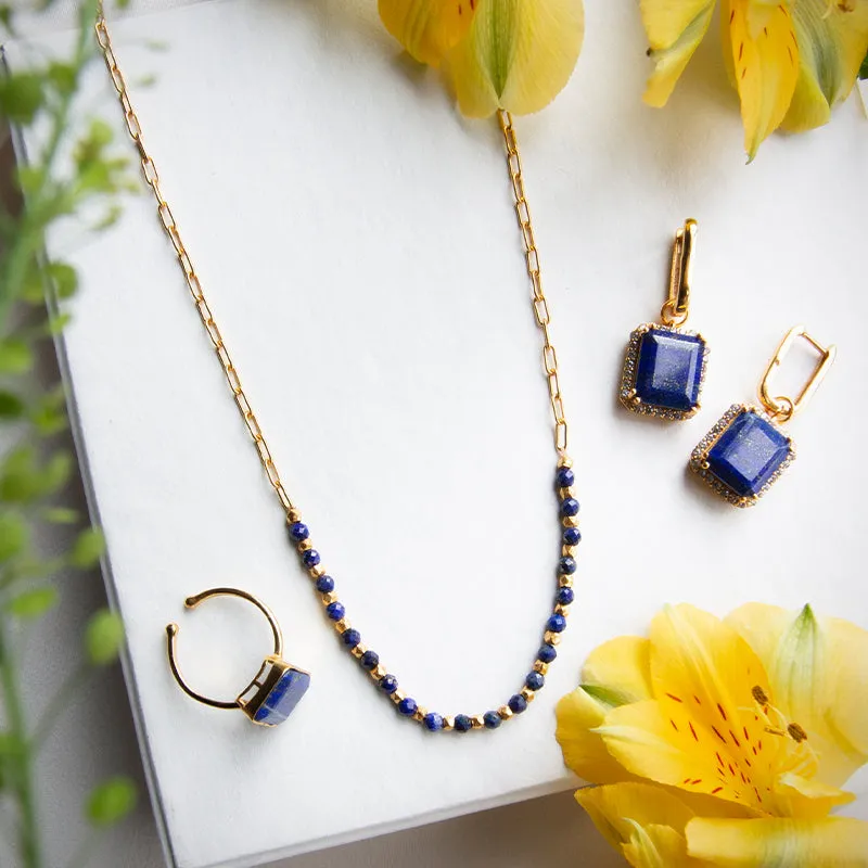 Lapis Link Necklace