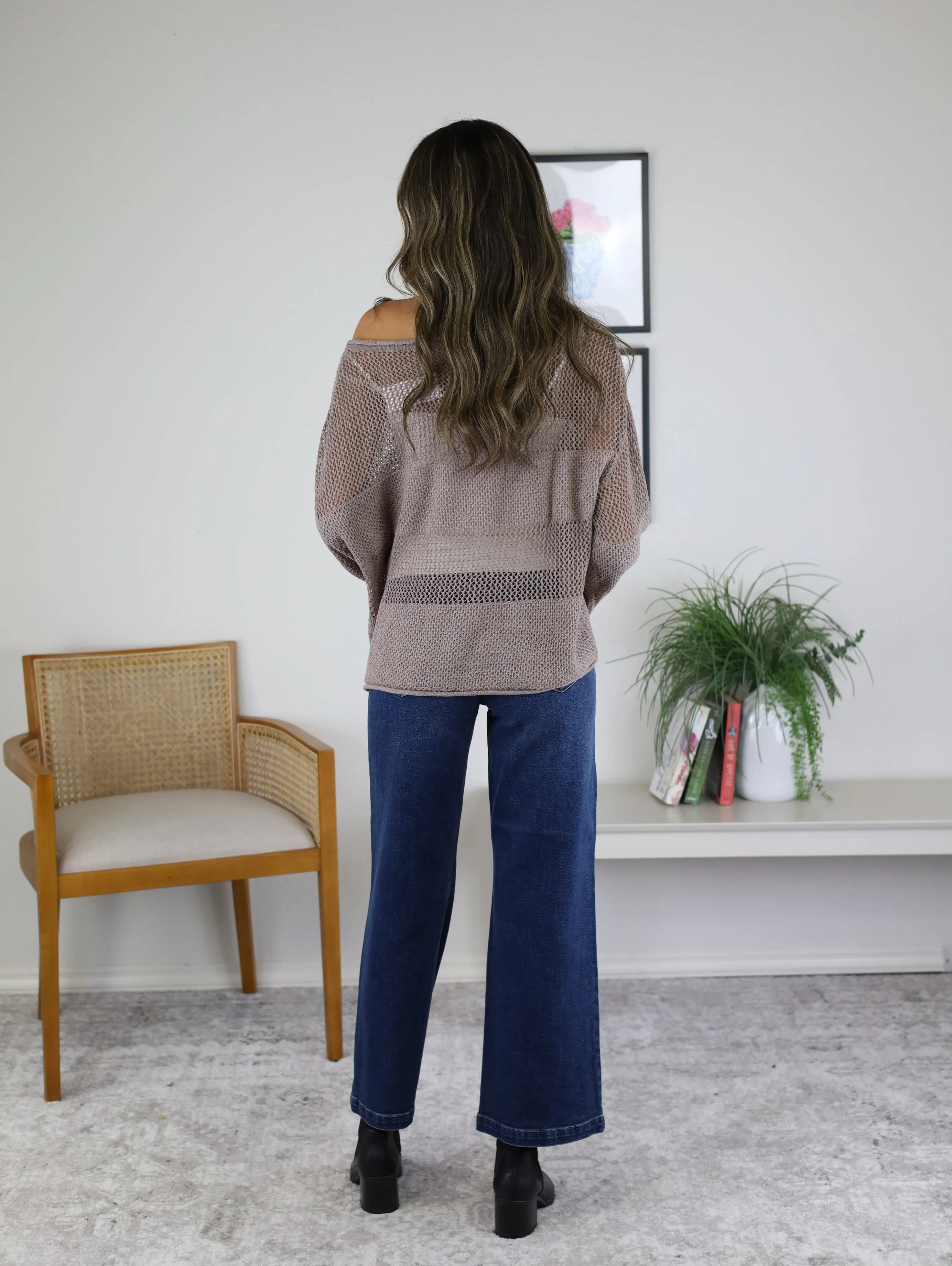 Laurie Mixed Stitch Sweater