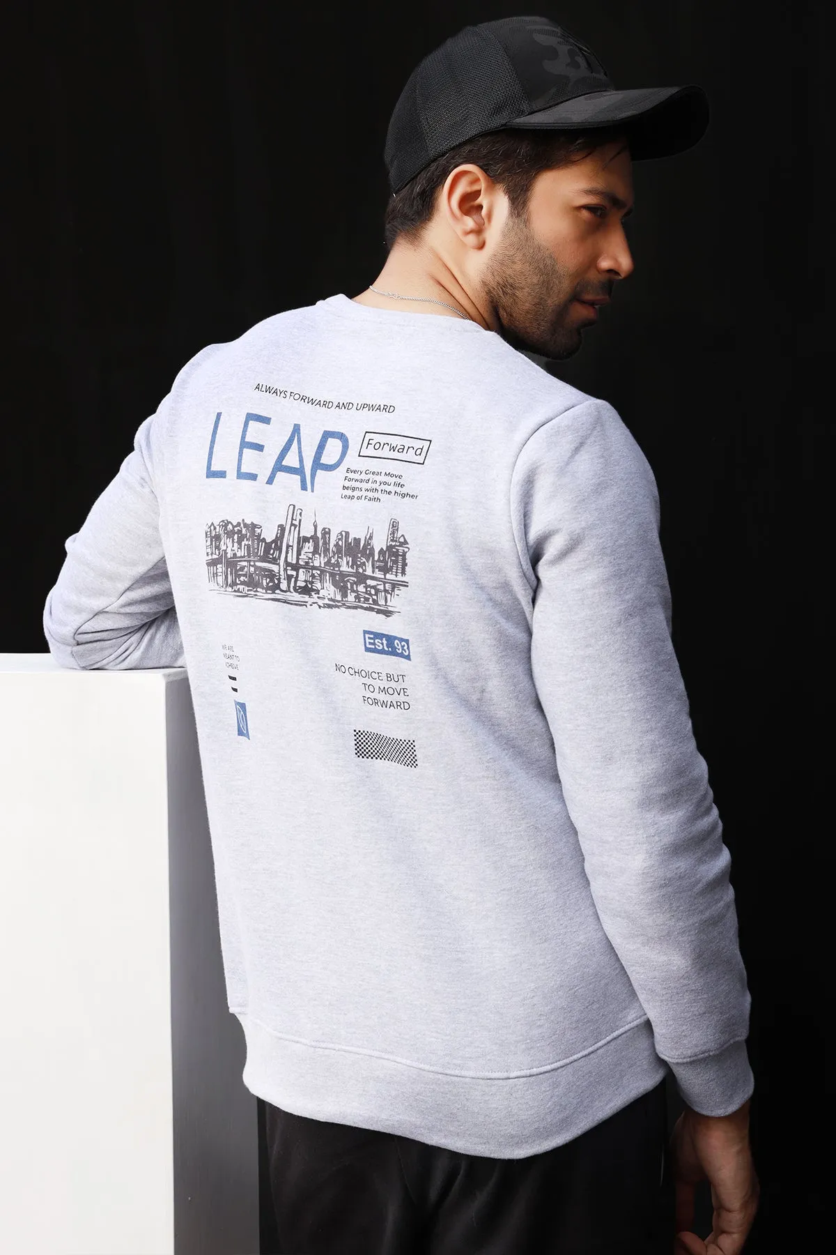 Leap Heather Gray Sweatshirt - W22 - MSW048R