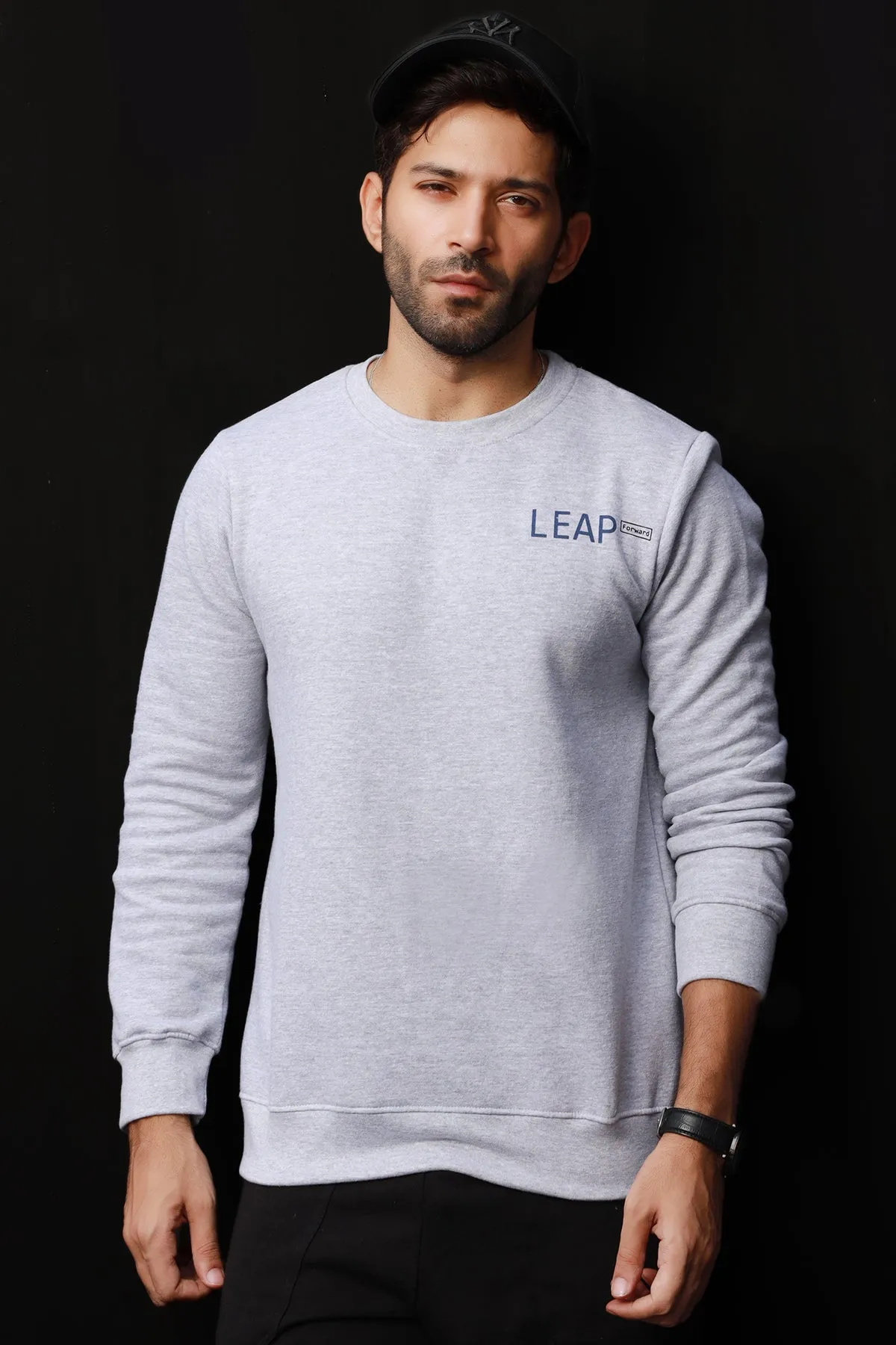 Leap Heather Gray Sweatshirt - W22 - MSW048R