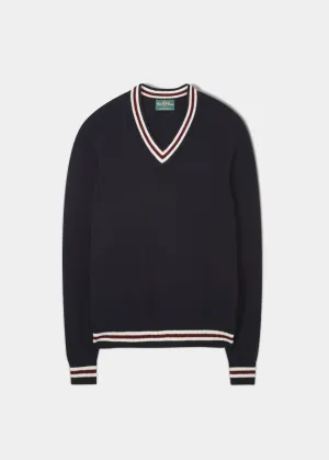 Limited&nbsp;Edition Commemorative Lambswool Sweater In Navy