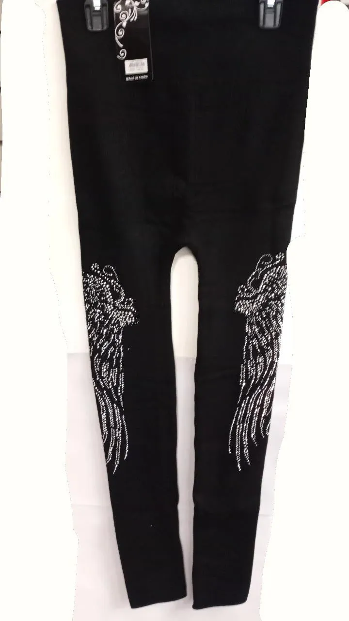 Lined Rhinestone Leggings