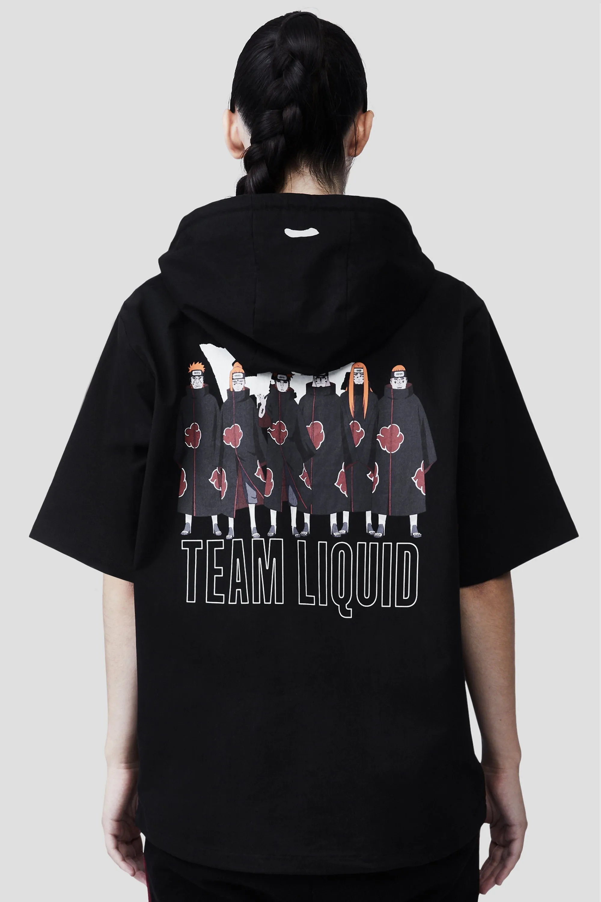 LIQUID x NARUTO AKATSUKI SIX PATHS OF PAIN SHORT SLEEVE TECH HOODIE