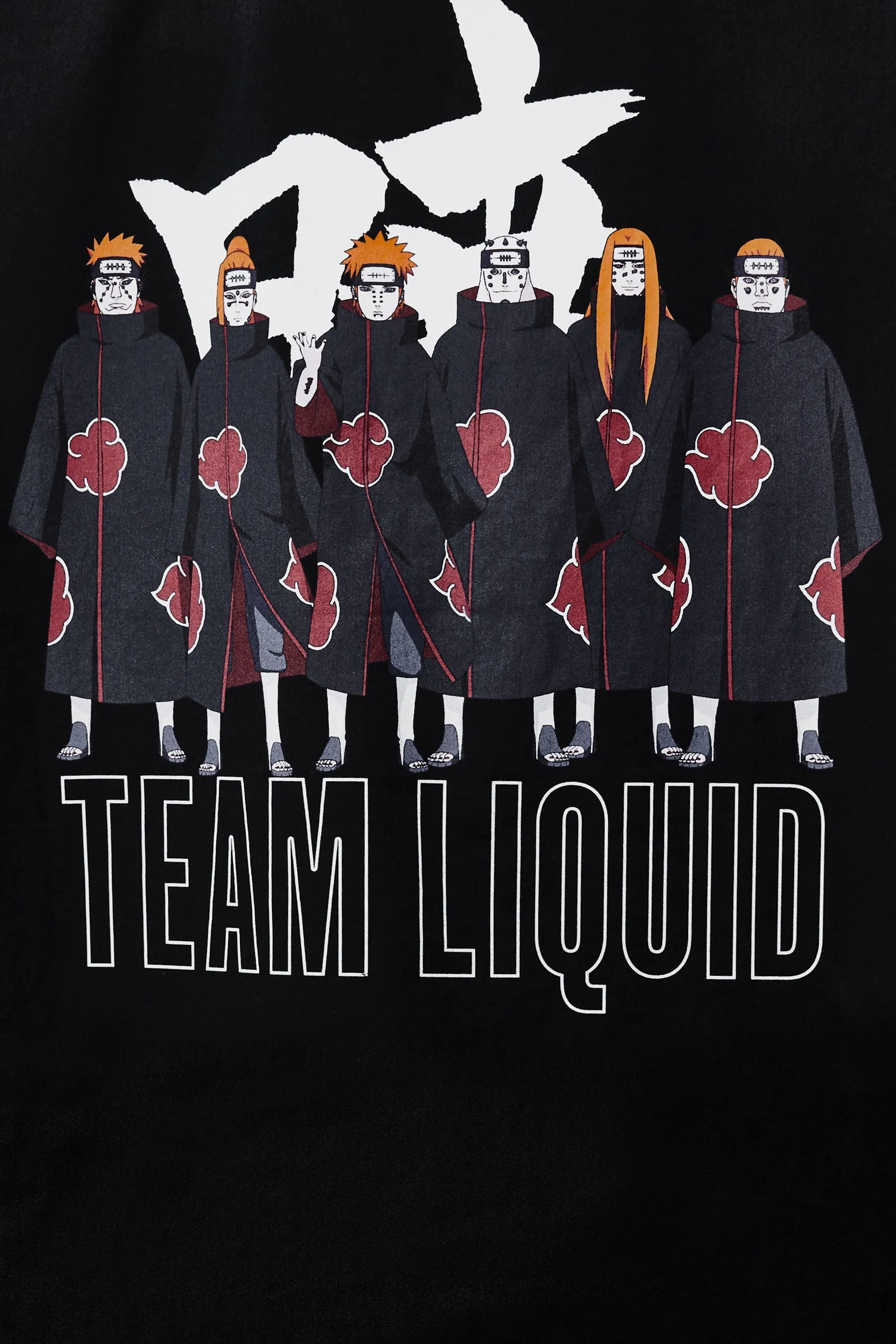 LIQUID x NARUTO AKATSUKI SIX PATHS OF PAIN SHORT SLEEVE TECH HOODIE