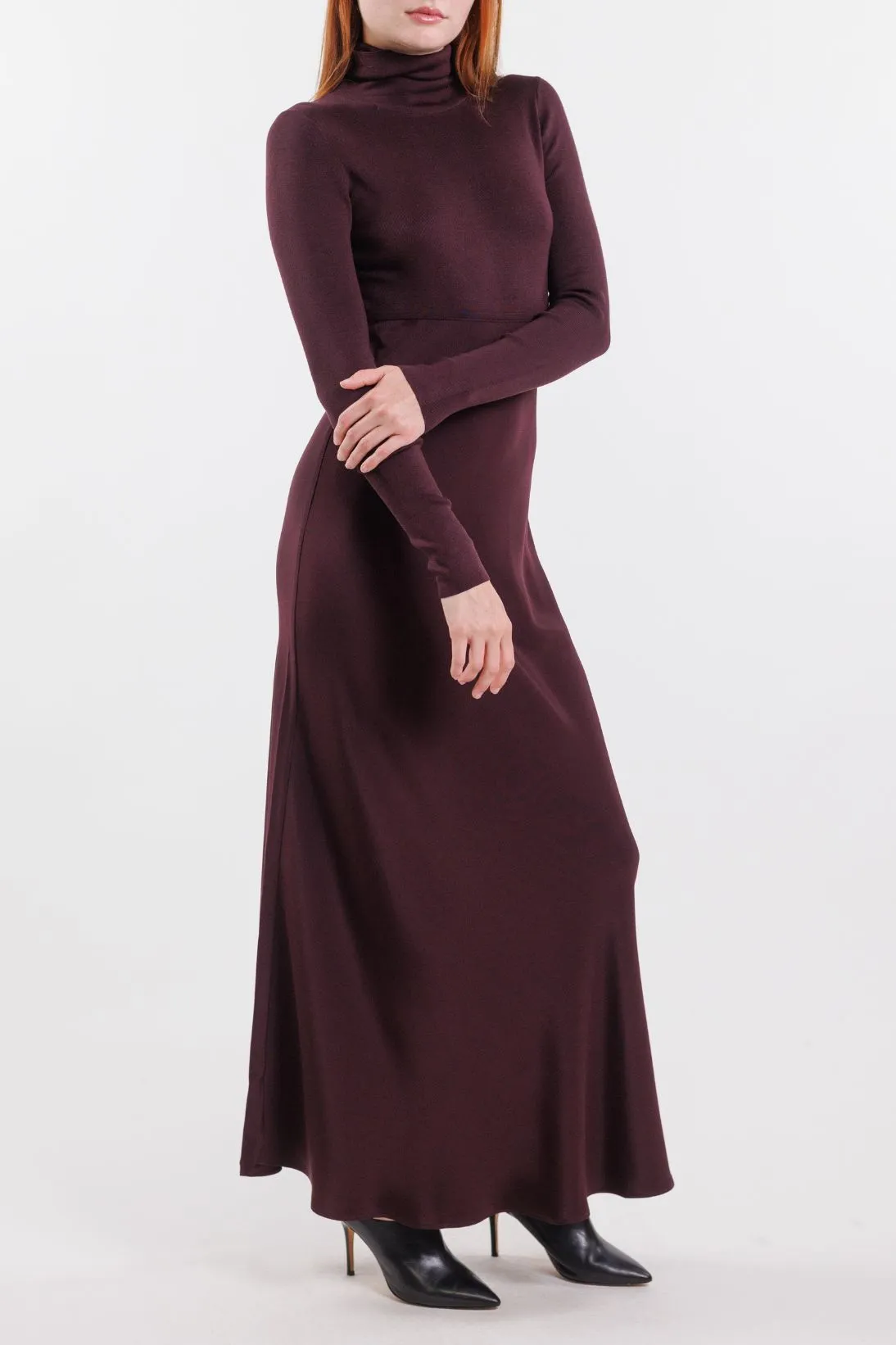 LONG SLEEVE BIAS DRESS