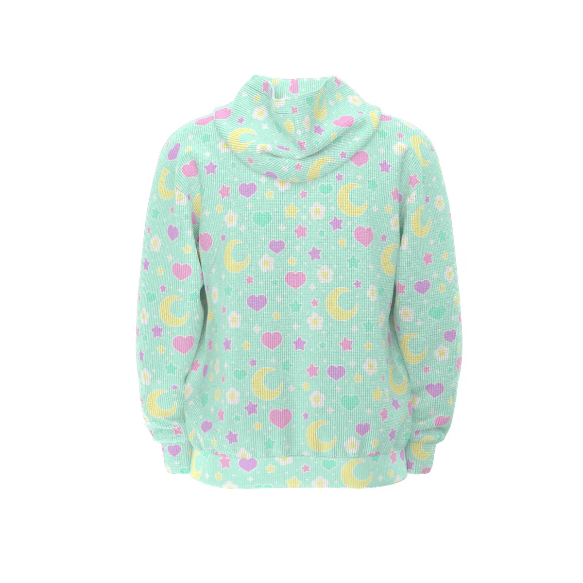 Magical Spring All-Over Print Unisex Zip Hoodie Sweatshirt (Mint)