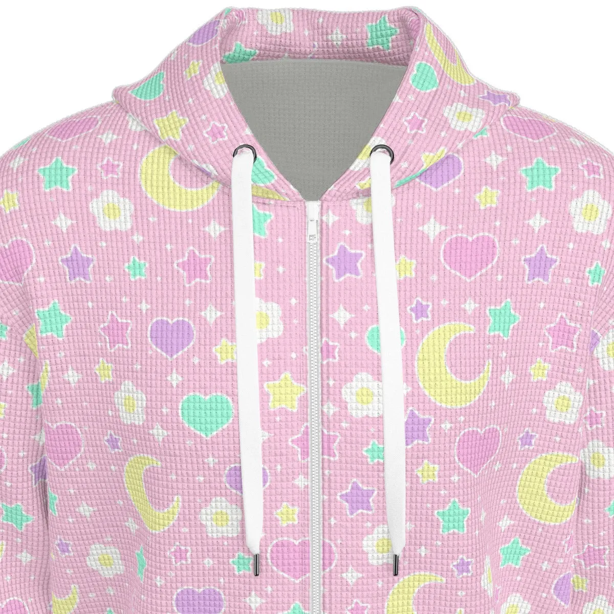 Magical Spring All-Over Print Unisex Zip Hoodie Sweatshirt (Pink)