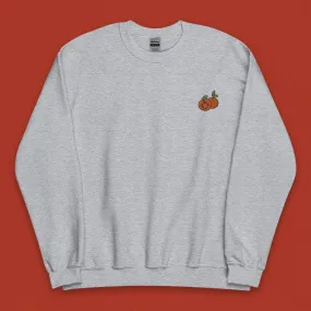 Mandarin Orange Embroidered Sweatshirt