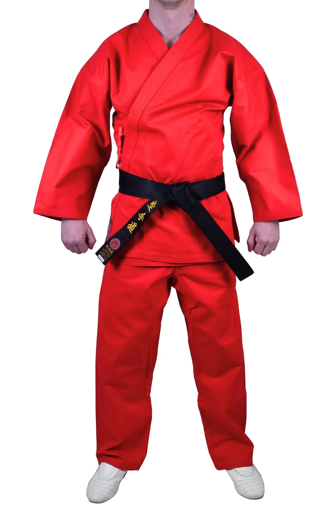 MAR-018 | Red Karate Tournament Heavyweight Uniform (14oz Canvas Fabric)