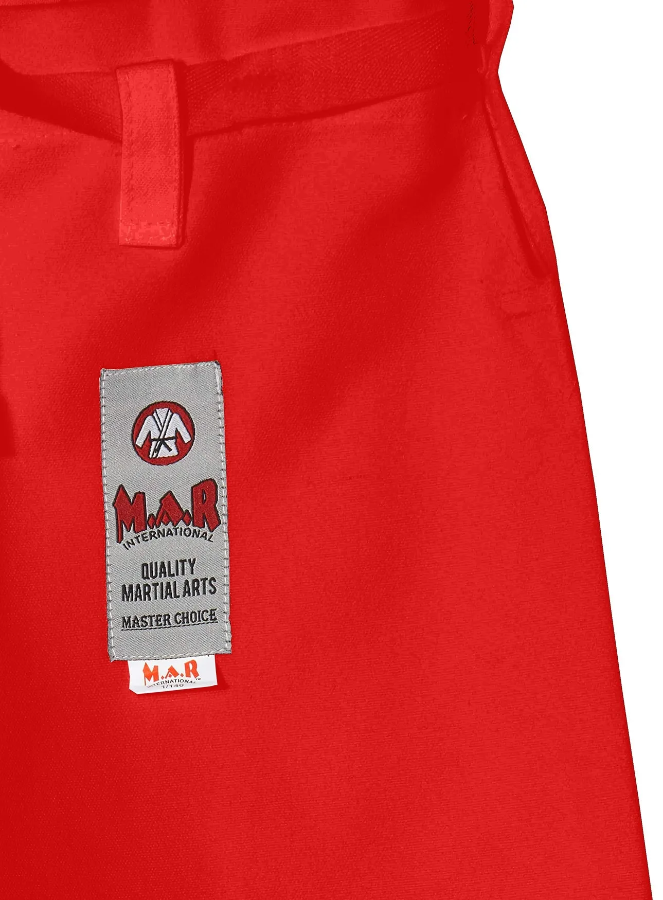 MAR-018 | Red Karate Tournament Heavyweight Uniform (14oz Canvas Fabric)