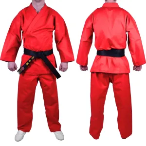 MAR-018 | Red Karate Tournament Heavyweight Uniform (14oz Canvas Fabric)