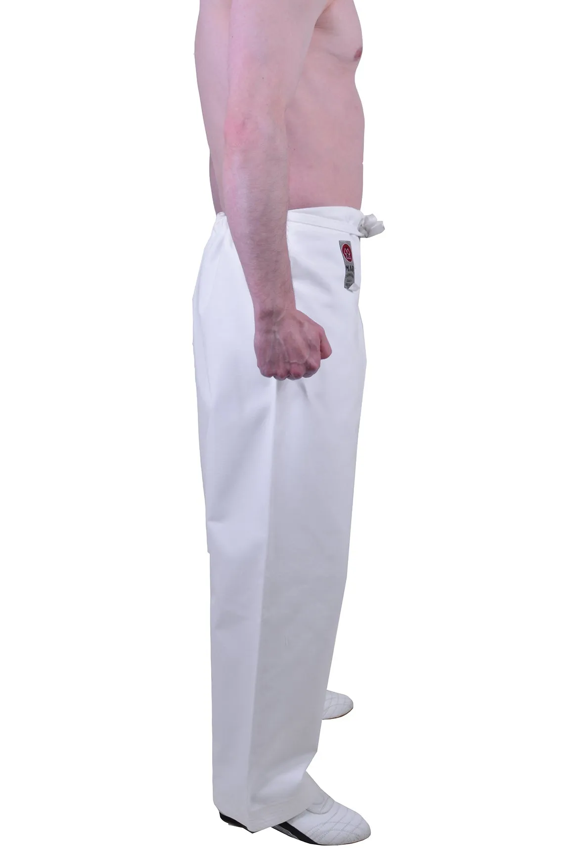 MAR-020C | 14oz White Traditional Karate Trousers