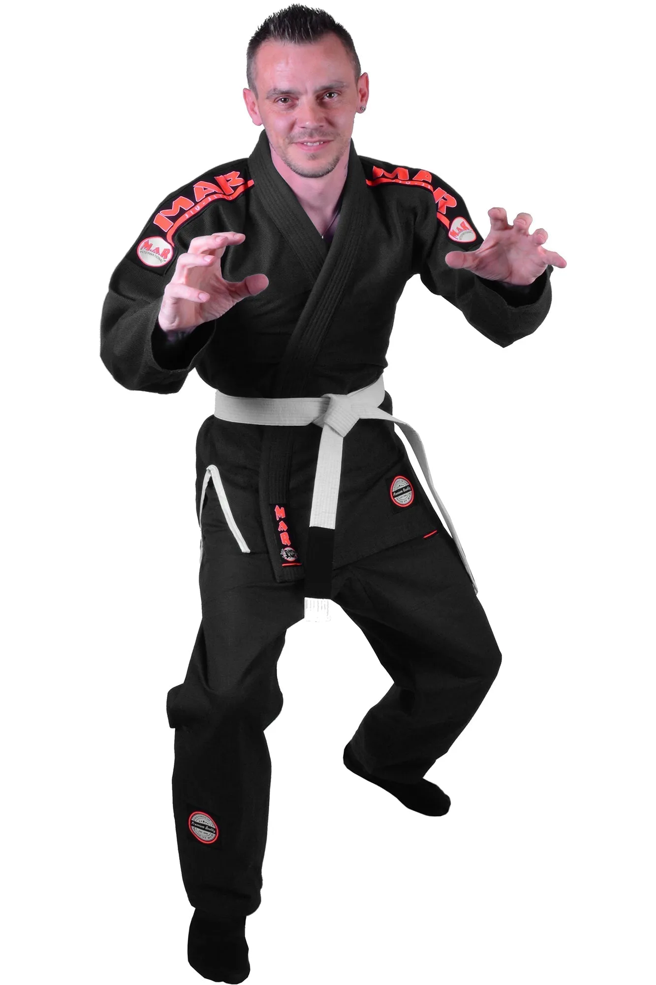 MAR-061B | Black Brazilian Jiu-Jitsu Uniform