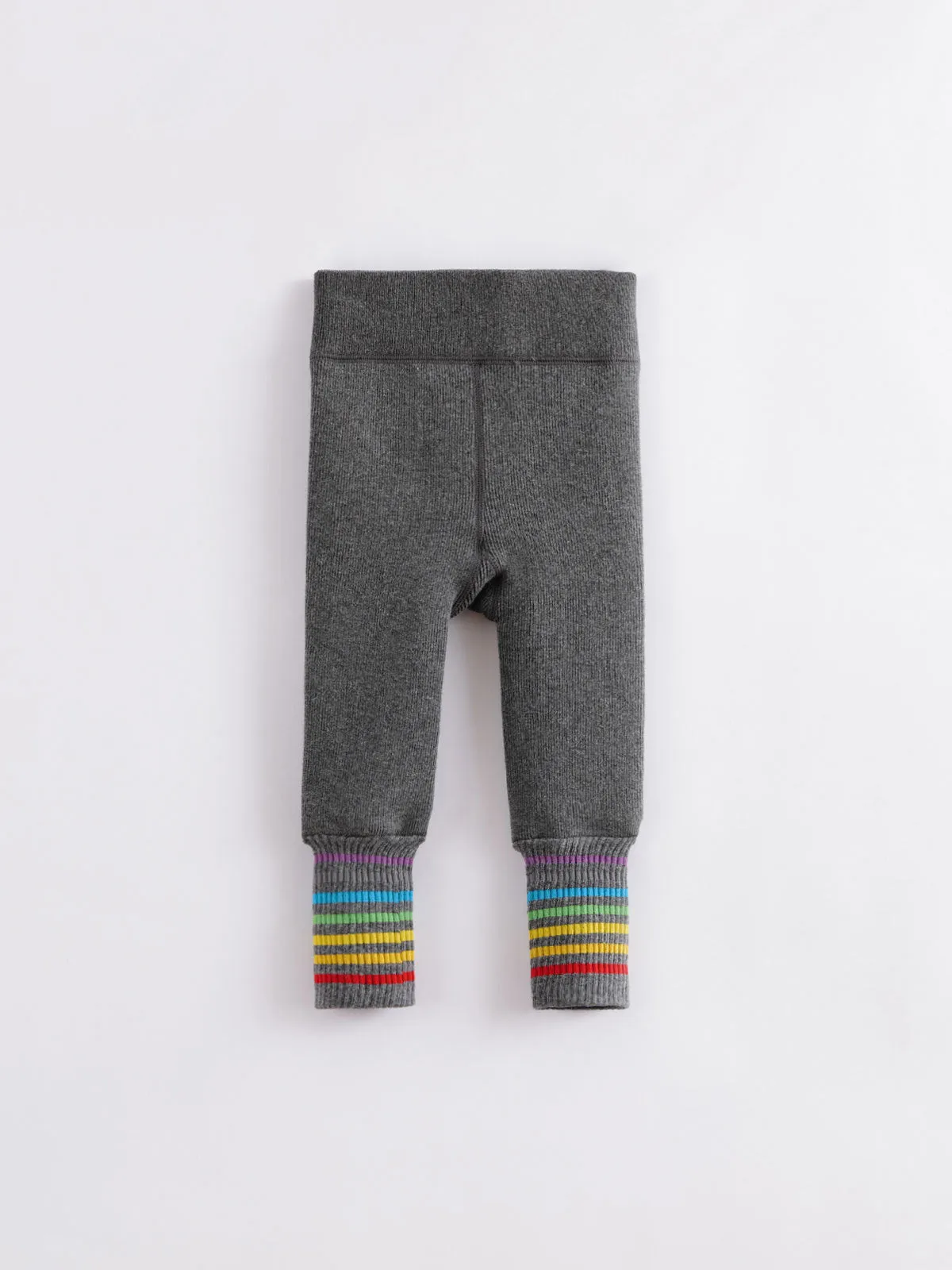 MARC & JANIE Girls Rainbow Stripe Fleece Lined Leggings 232031