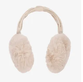 Mayoral Girls Beige Faux Fur Earmuffs