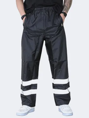 Men's Hi Viz Workwear Waterproof Rain Trousers