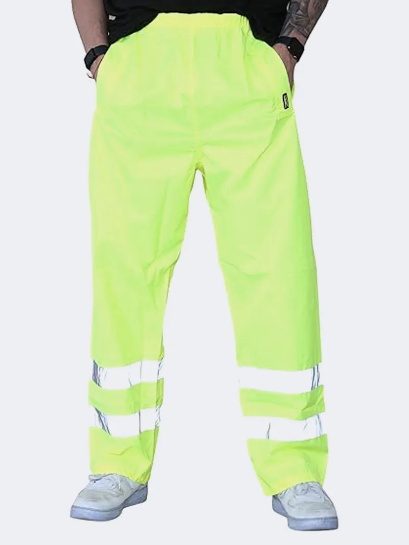 Men's Hi Viz Workwear Waterproof Rain Trousers