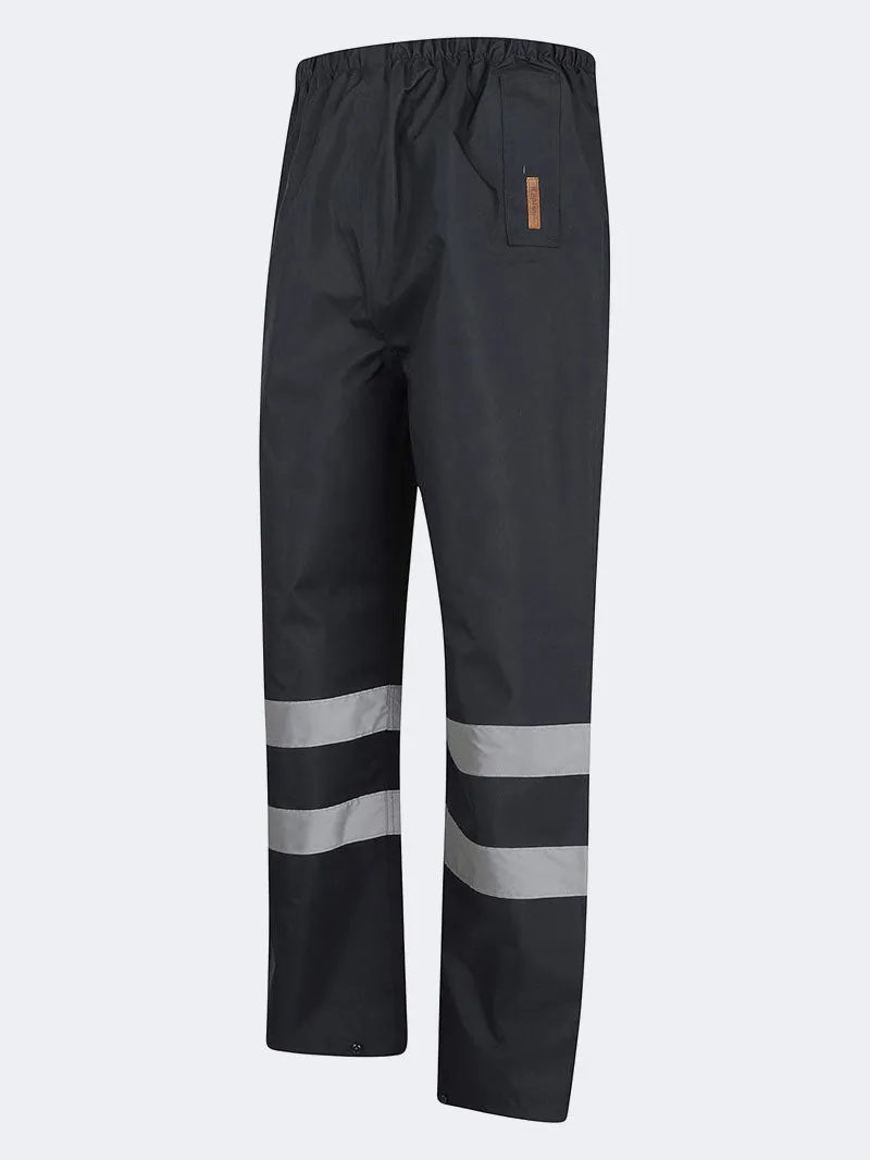 Men's Hi Viz Workwear Waterproof Rain Trousers