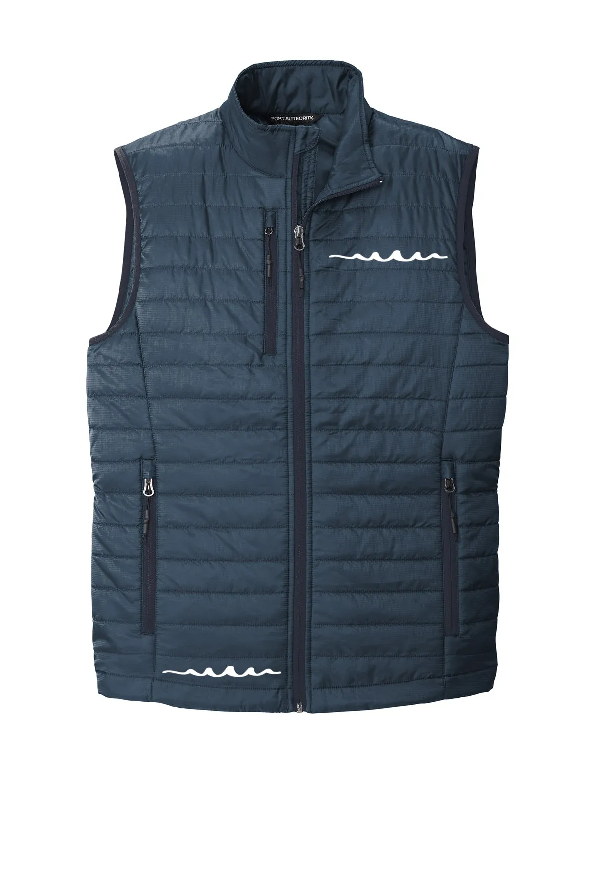 Men's Reflective Full Zip Packable Puffy Vest--2 Left!