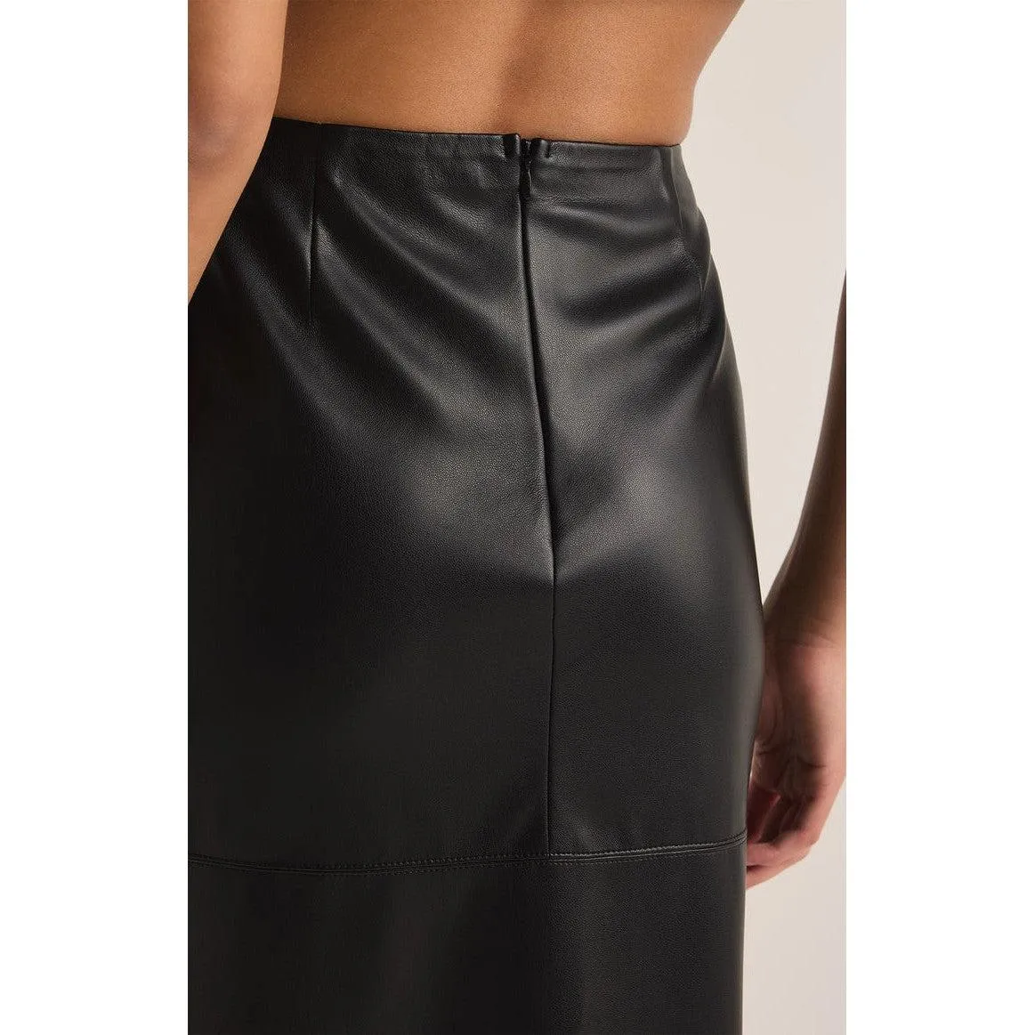 METROPOLITAN LEATHER SKIRT