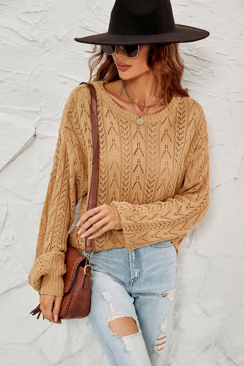 More To Love Tie-Back Knit Sweater - 2 Colors