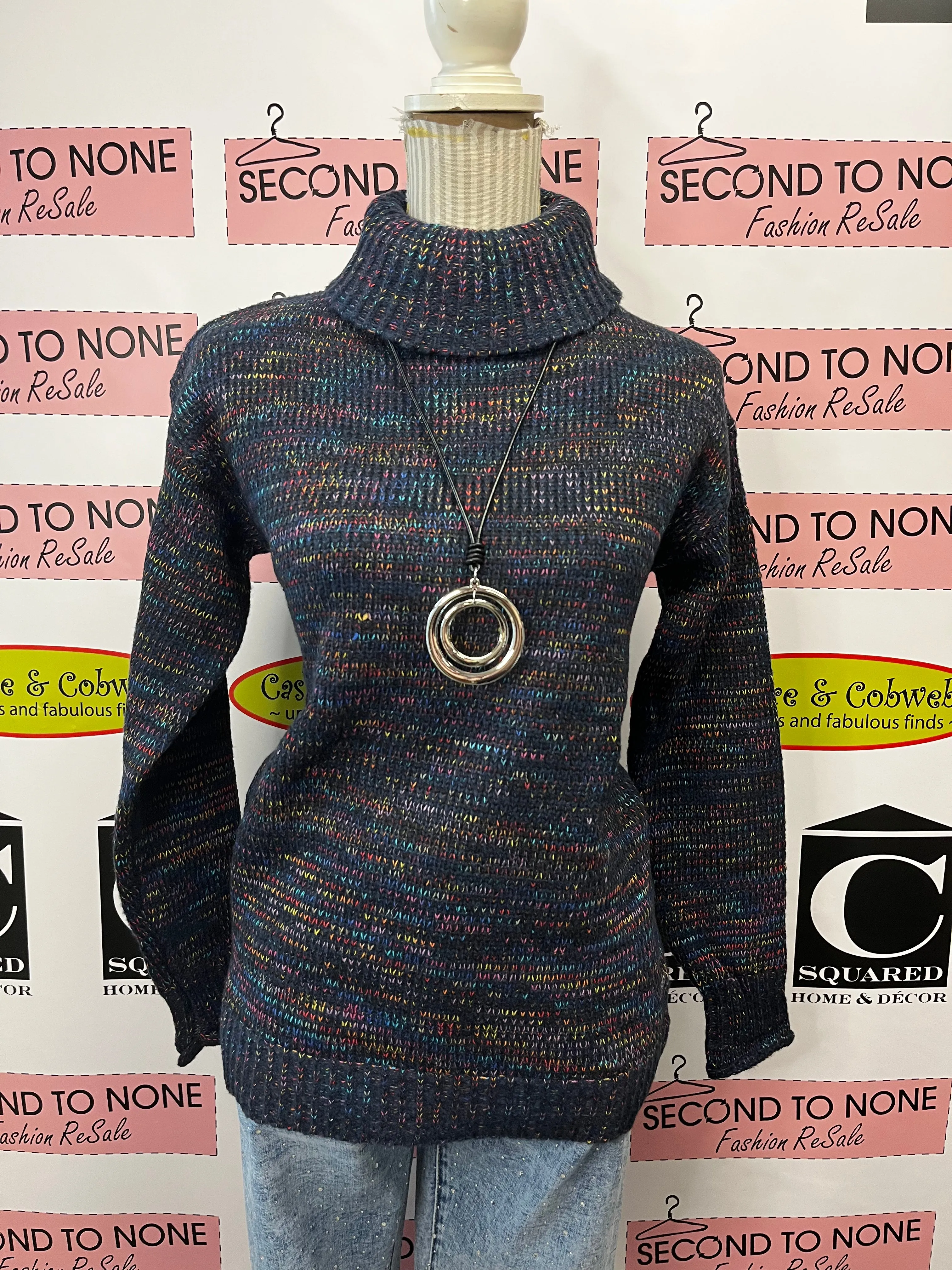 Multicolour Sweater Turtleneck (Only 2 XL Left!)