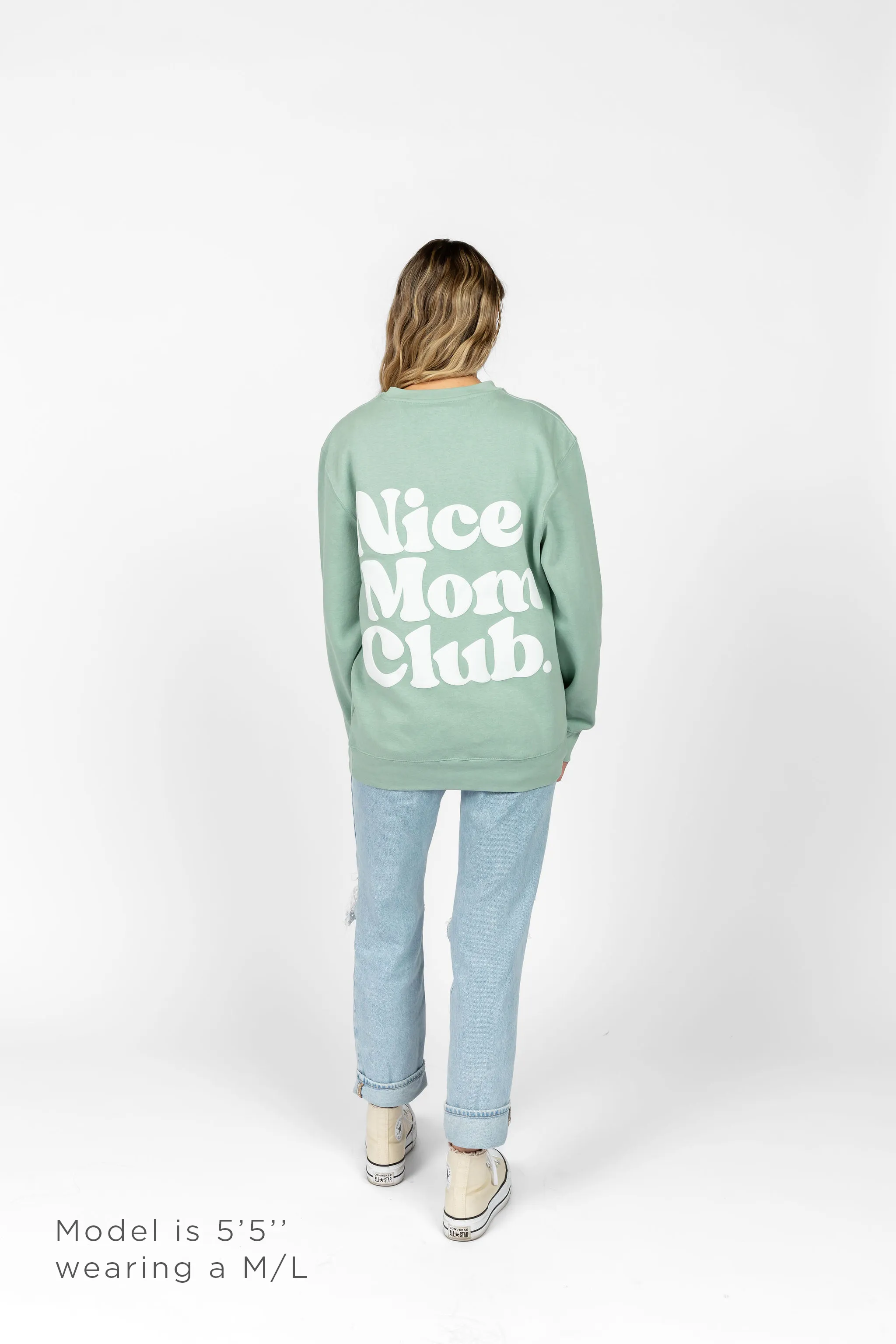 Nice Mom Crew | Seafoam