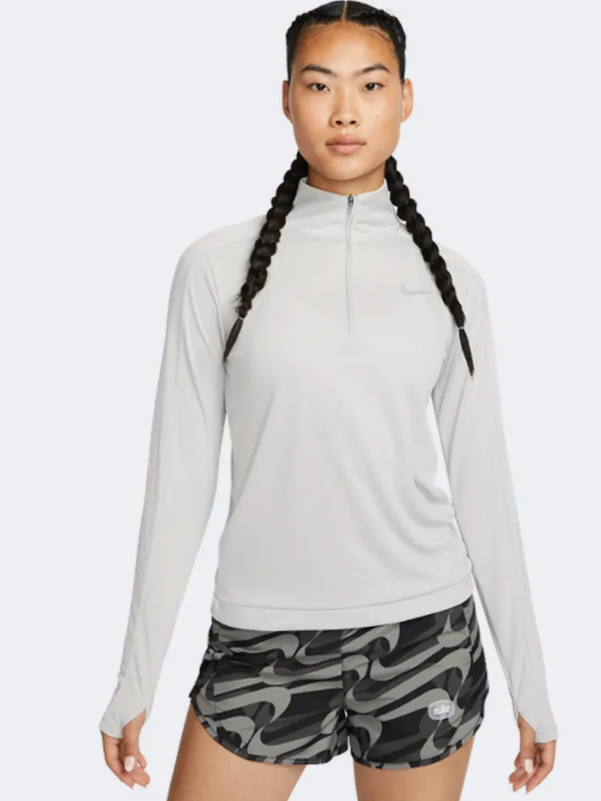 Nike Pacer Women Running Long Sleeve Light Iron/Silver