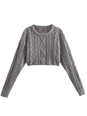 Nisan Knitted Crop Sweater