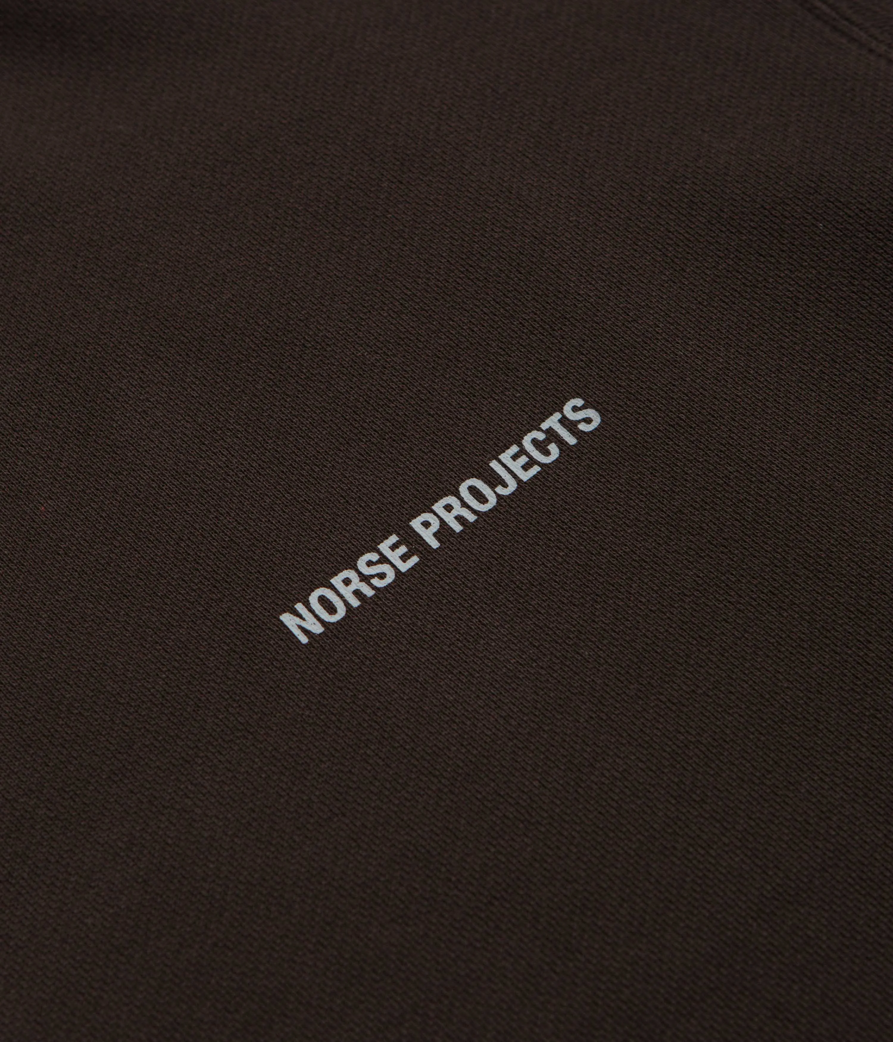 Norse Projects Arne Relaxed Organic Logo Crewneck Sweatshirt - Espresso