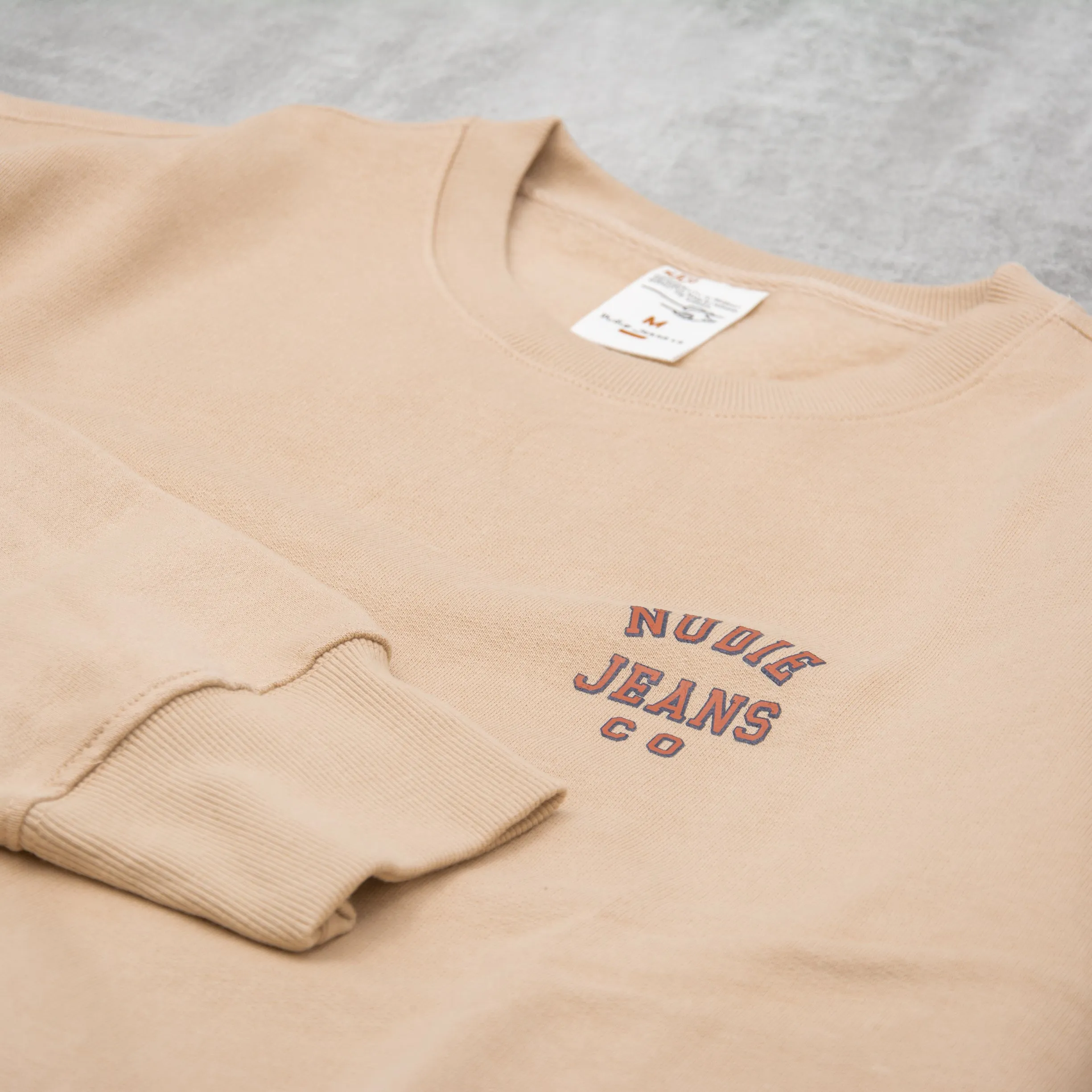 Nudie Frasse Logo Sweatshirt - Cream