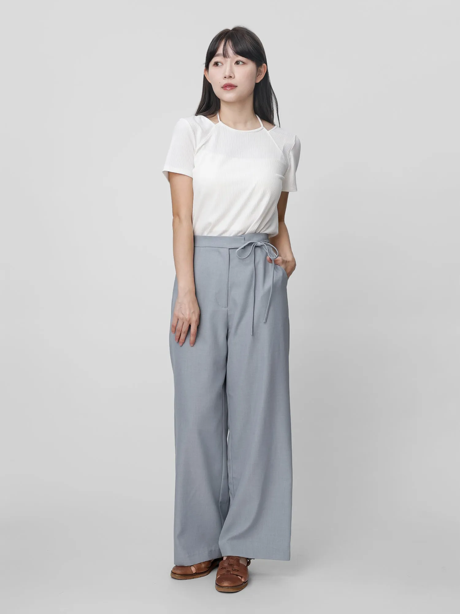 Oceane Side Tie Trousers