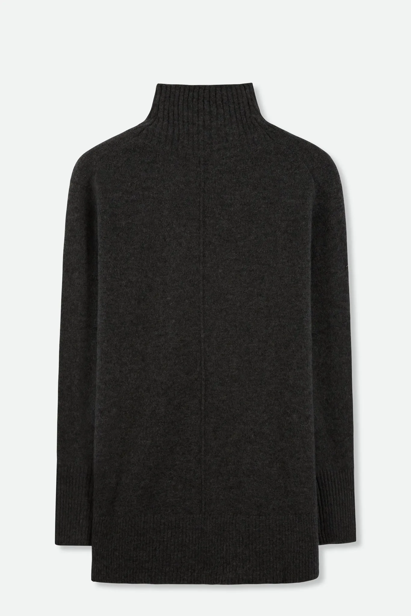 OLYMPIA OVERSIZED TURTLENECK IN CASHMERE CHARCOAL