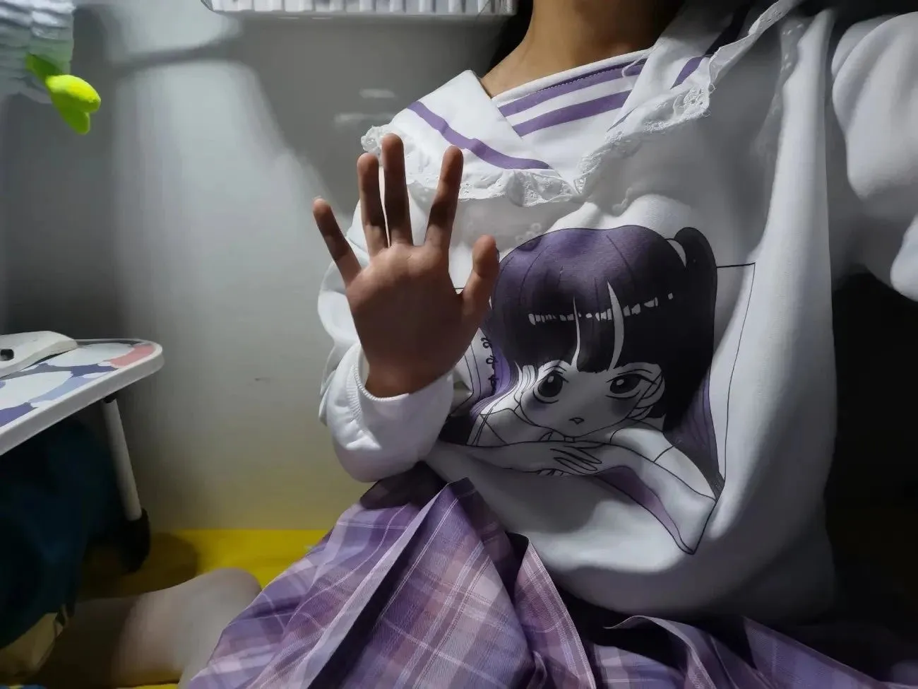 Otaku Baby Collared Sweatshirt