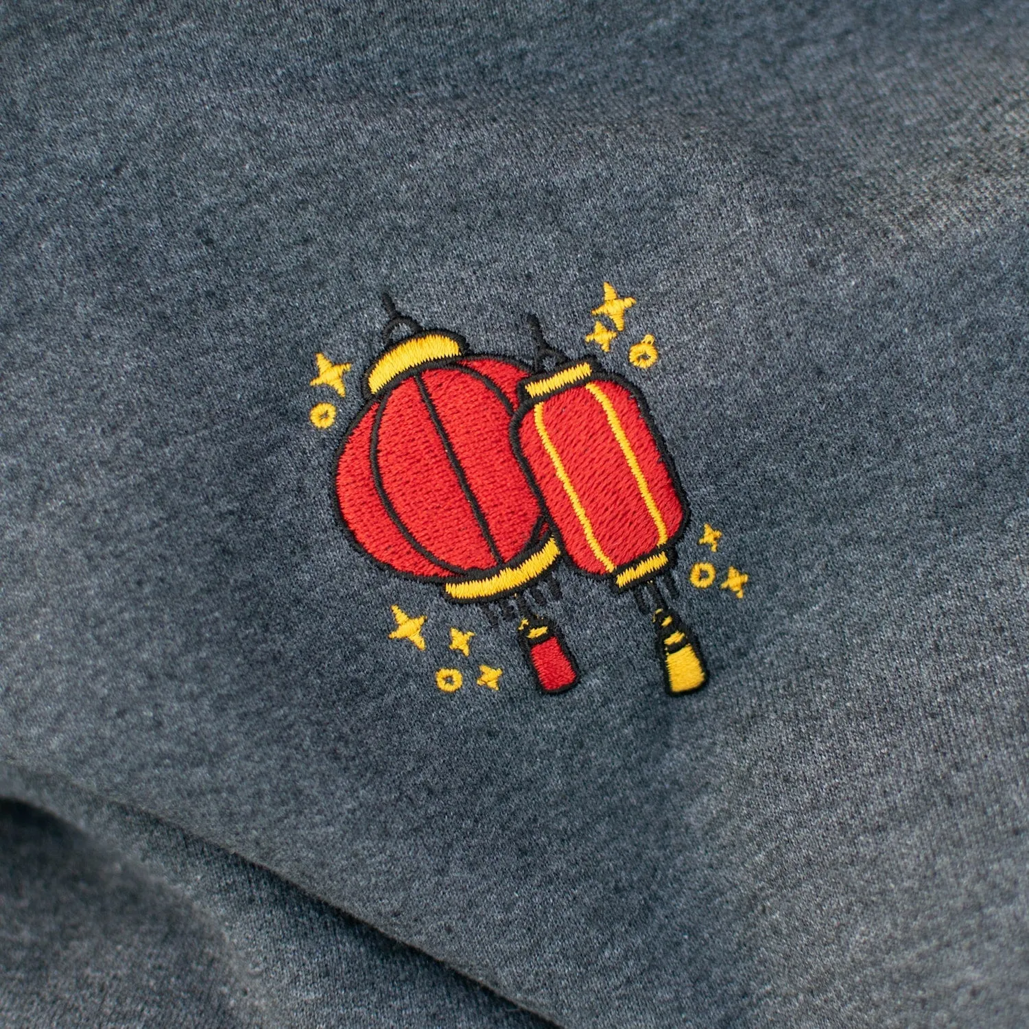 Paper Lantern Embroidered Sweatshirt