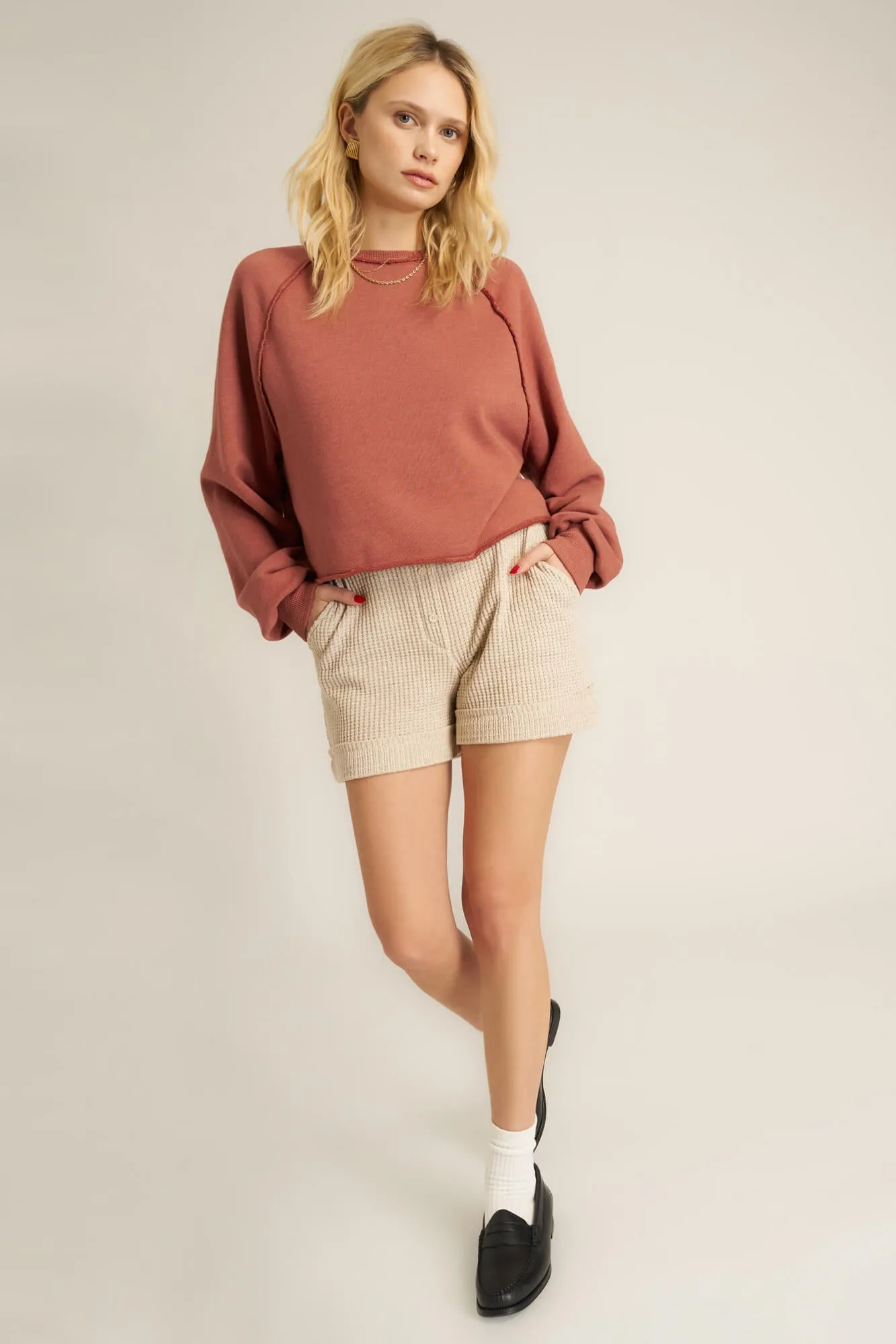 Paris Raglan Sweatshirt - Desert Clay