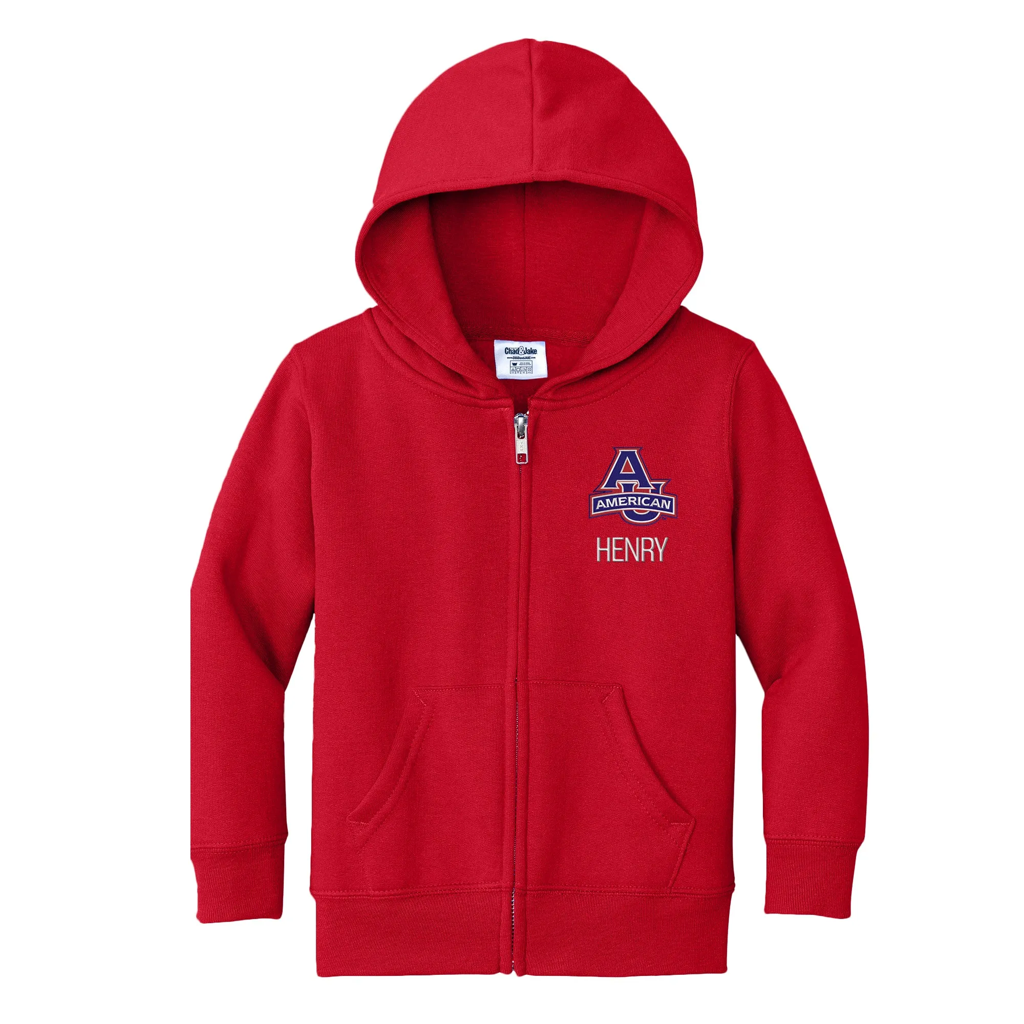 Personalized American University Eagles Toddler Full-Zip Sweatshirt