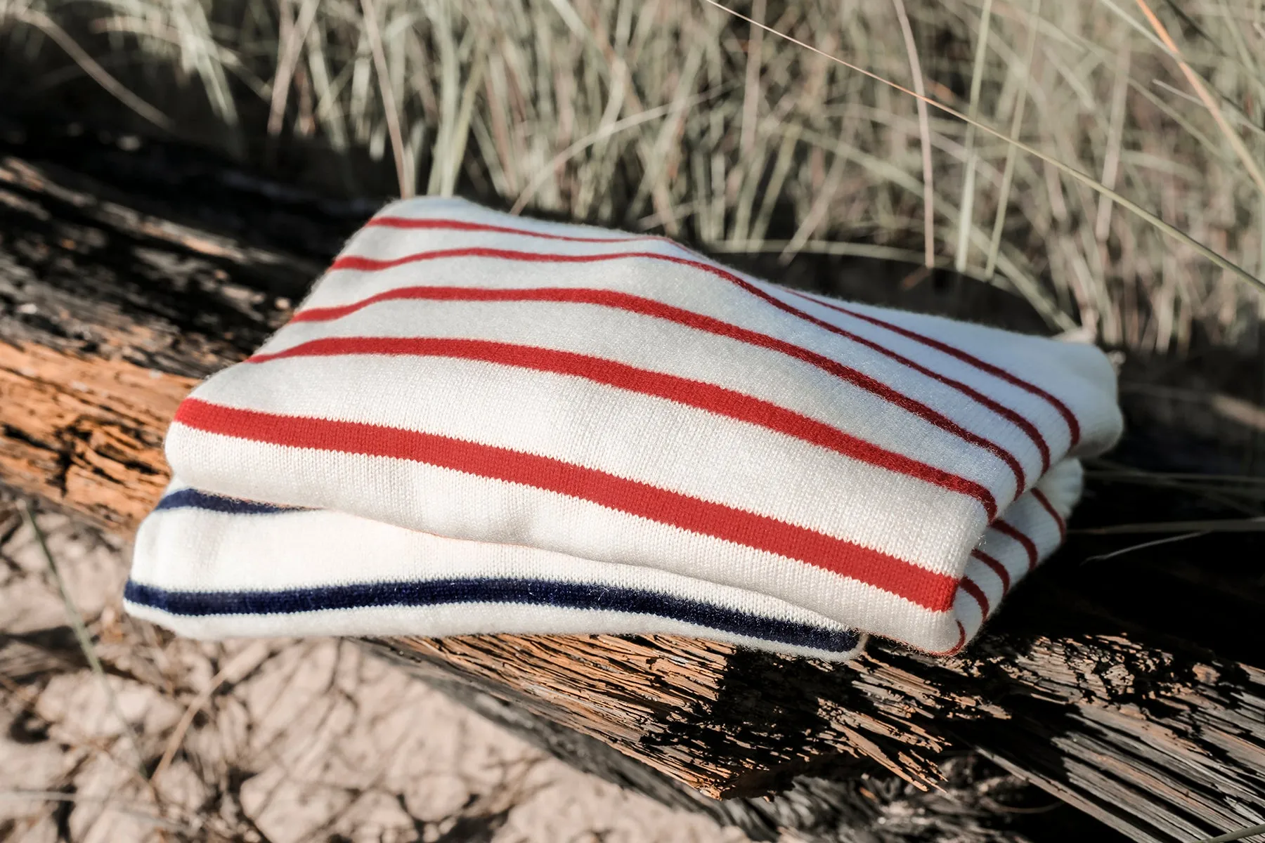 Plush "Provincetown Stripe" Unisex Cashmere Sweater