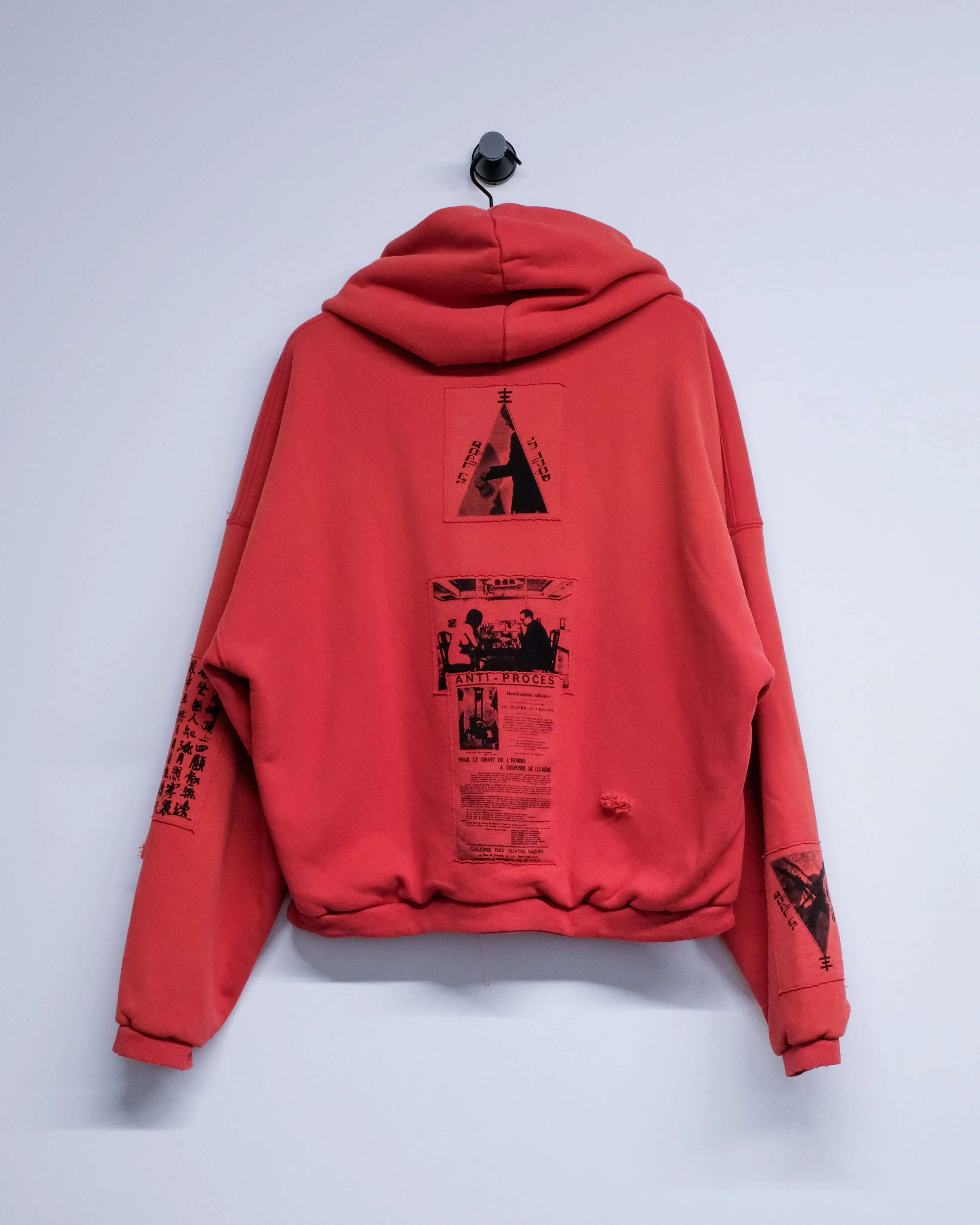 Pompeian Red Anti-Process Thermal Lined Zip Hoodie