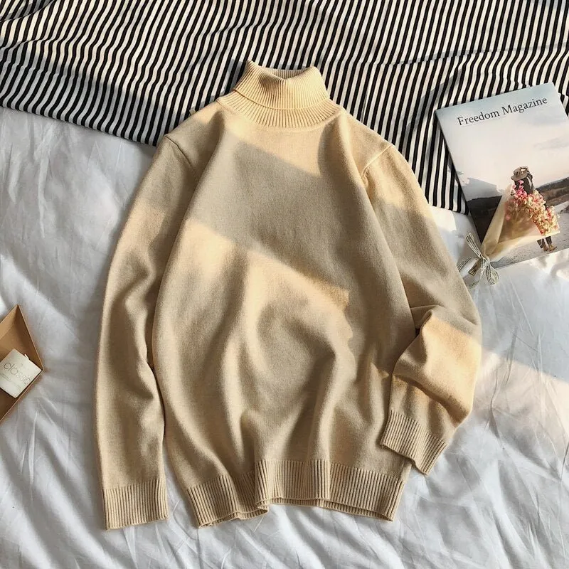 Pre Order:  Classic Turtleneck Knit Sweater