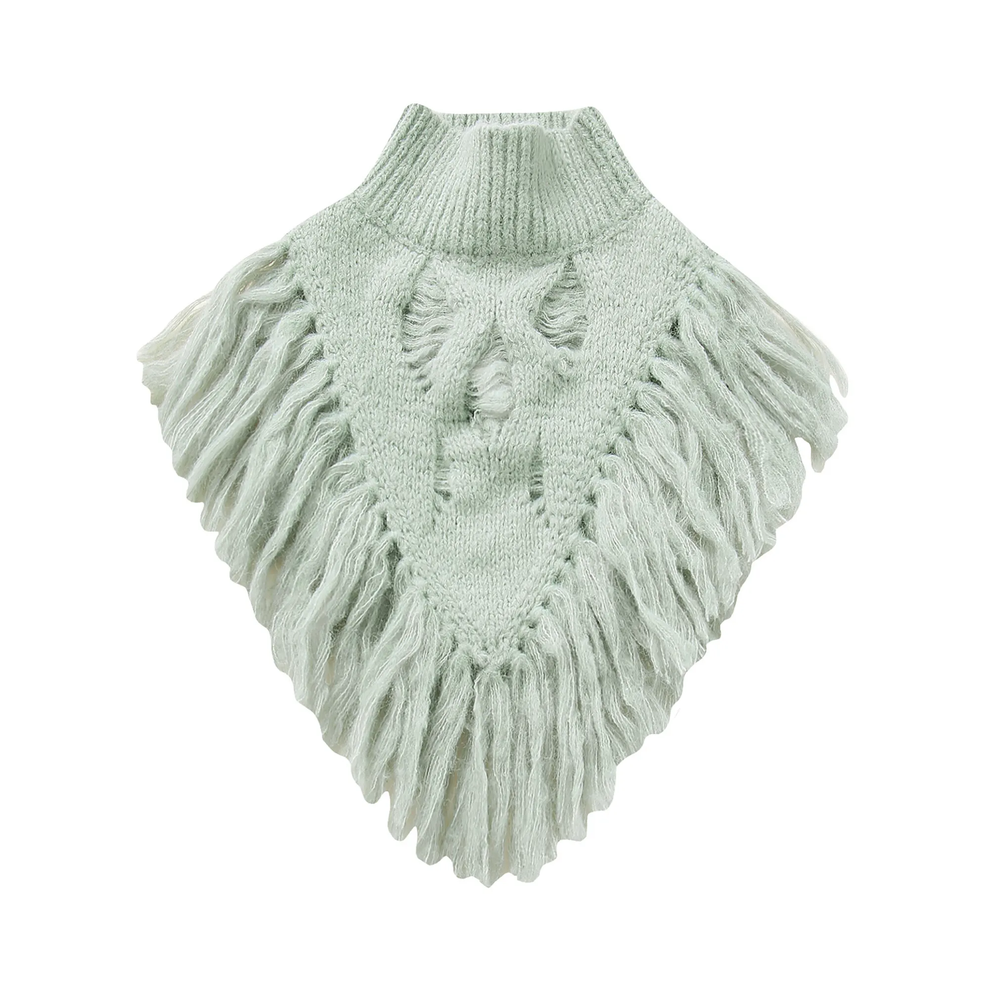 Pre Order:  Fringed Knitted Cropped  Bib Top