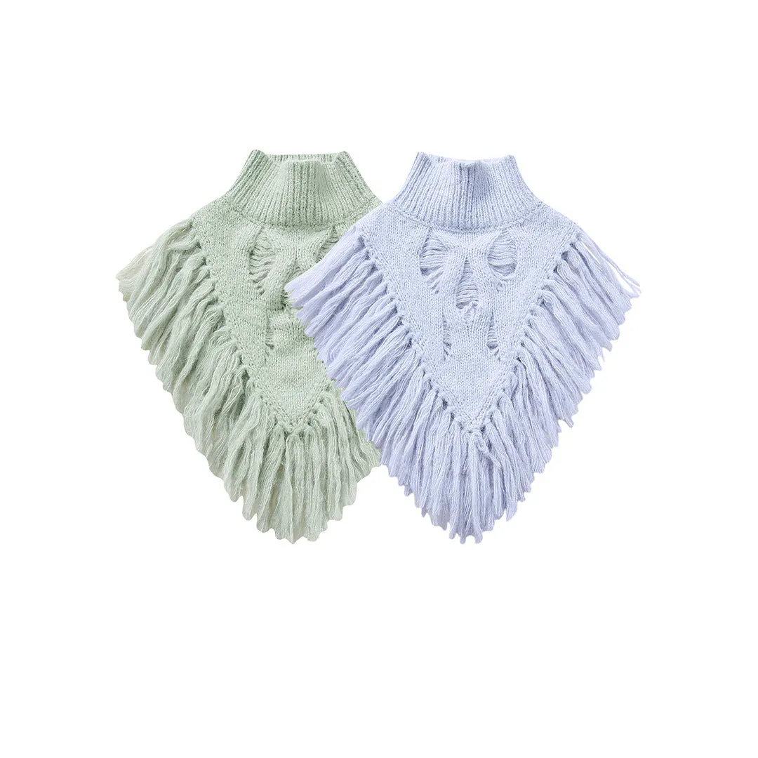 Pre Order:  Fringed Knitted Cropped  Bib Top