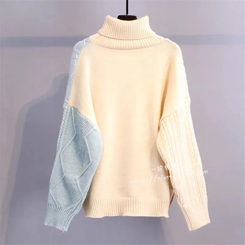 Pre Order:  Pastels Turtleneck Knitted Sweater