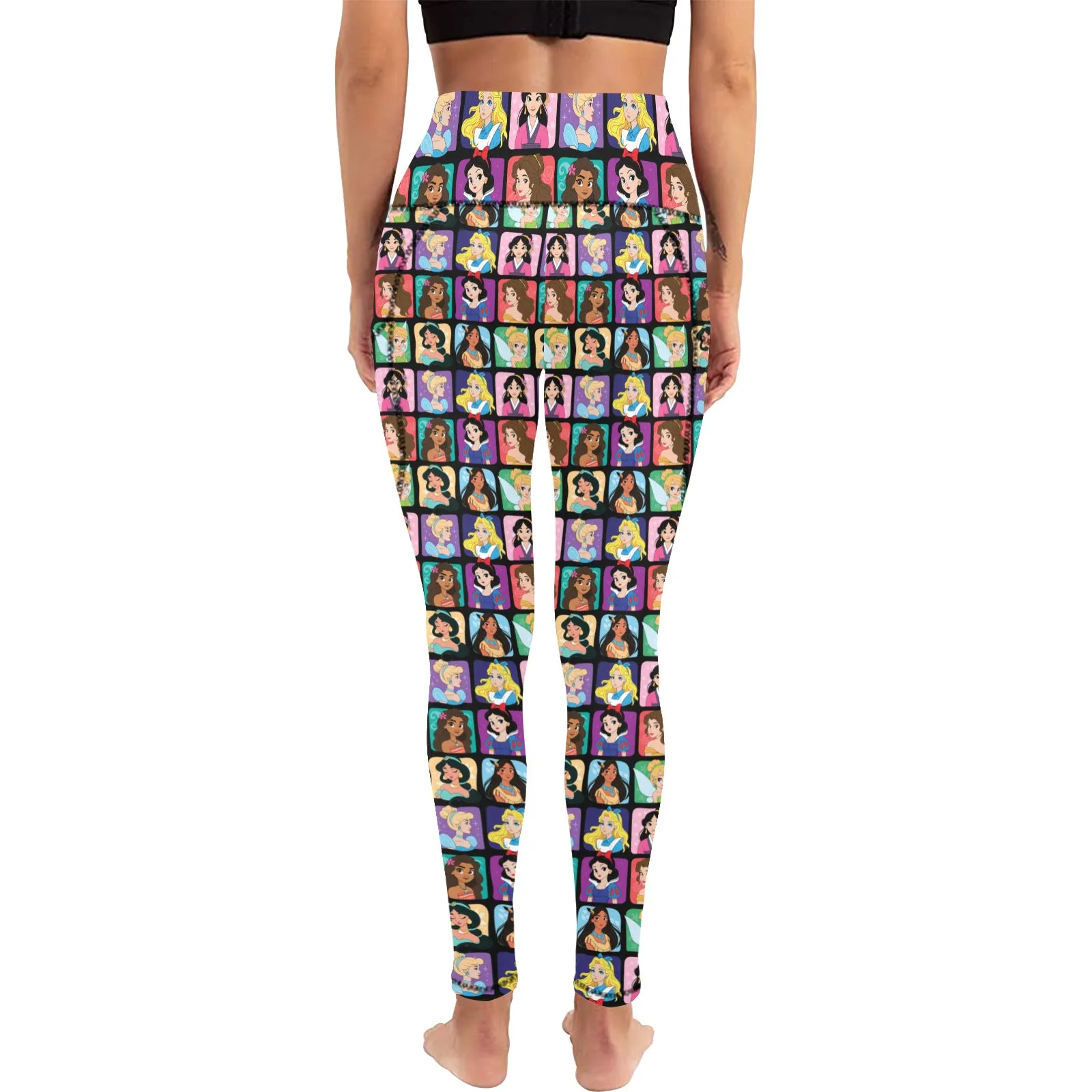 Princess Portraits Women's Athletic Leggings Wth Pockets