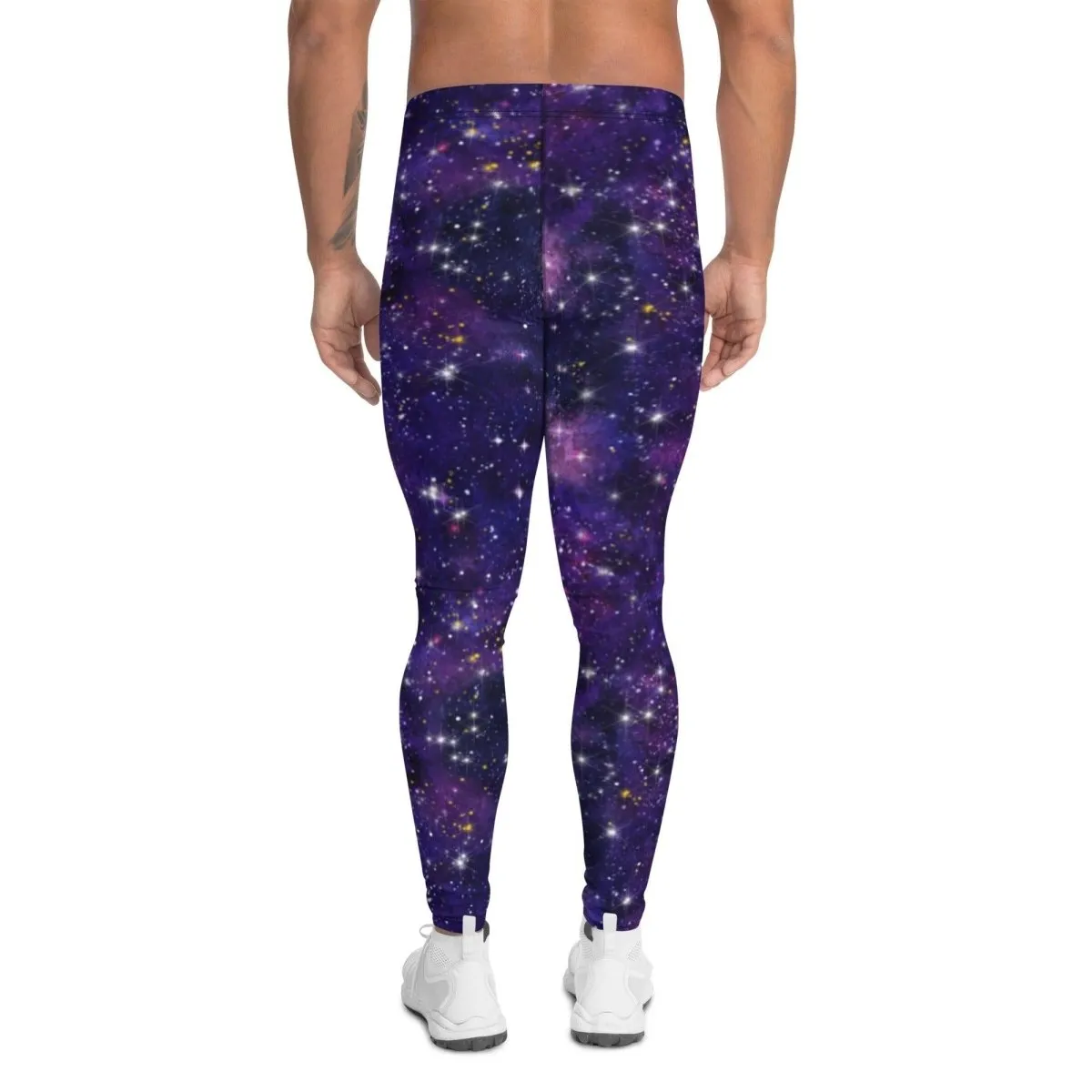 Purple Galaxy Men's Leggings