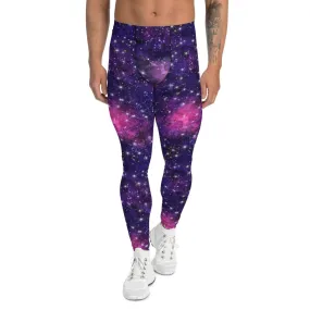 Purple Galaxy Men's Leggings