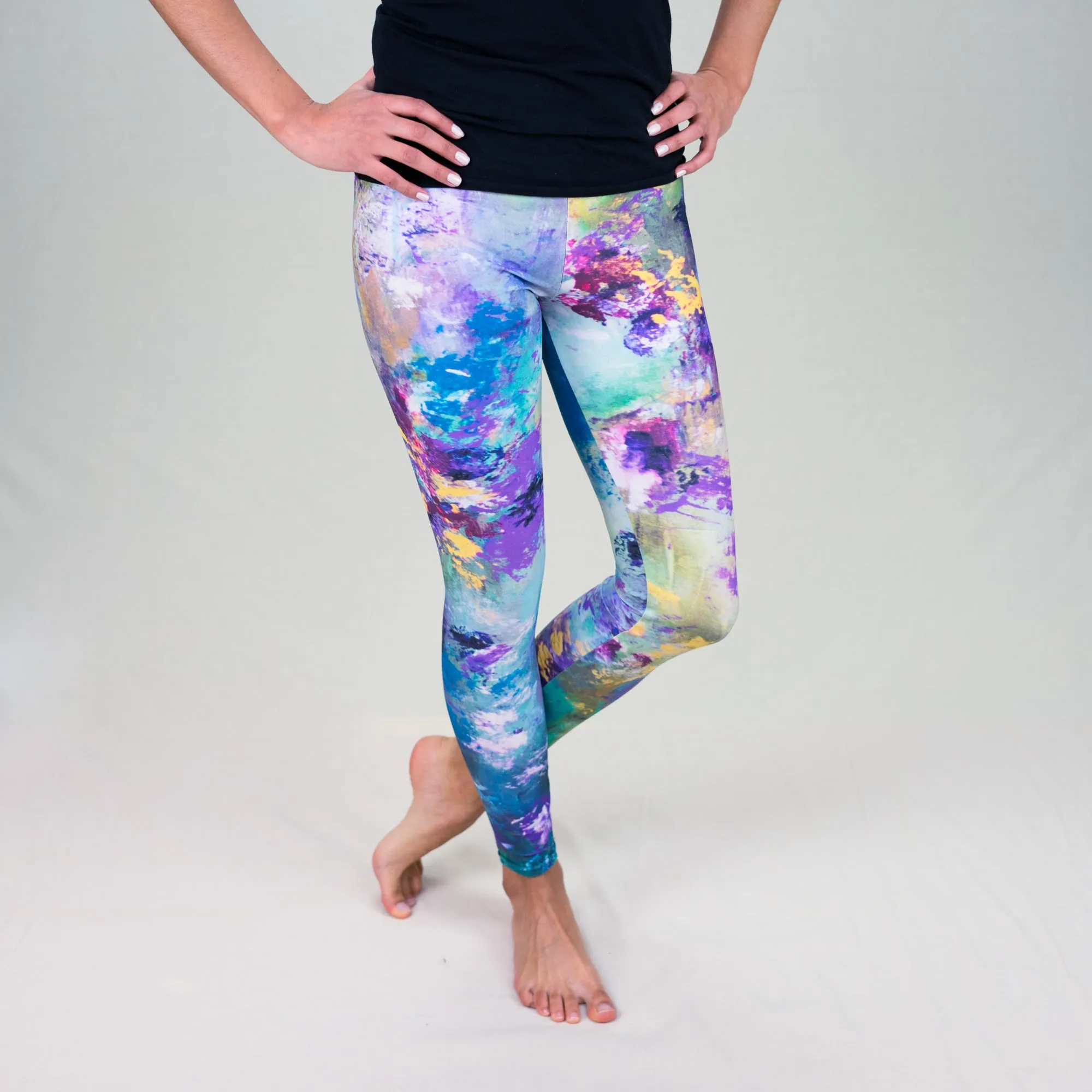 "Dancing Waters" - Prophetic Art Leggings