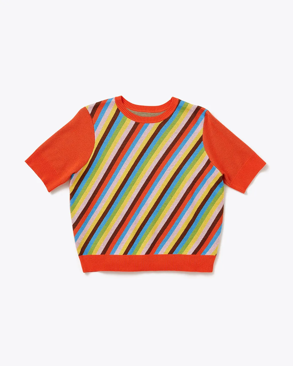 Rainbow Bright Short Sleeve Sweater